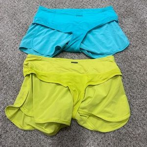 Lululemon | Run Times Shorts | two pair | 8 | 4” inseam